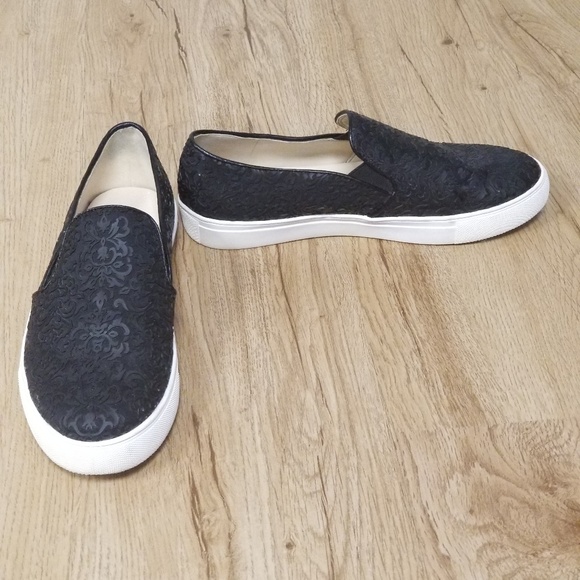 Karl Lagerfeld Shoes - Karl Lagerfeld Paris Lace Textured Slip On Sneaker